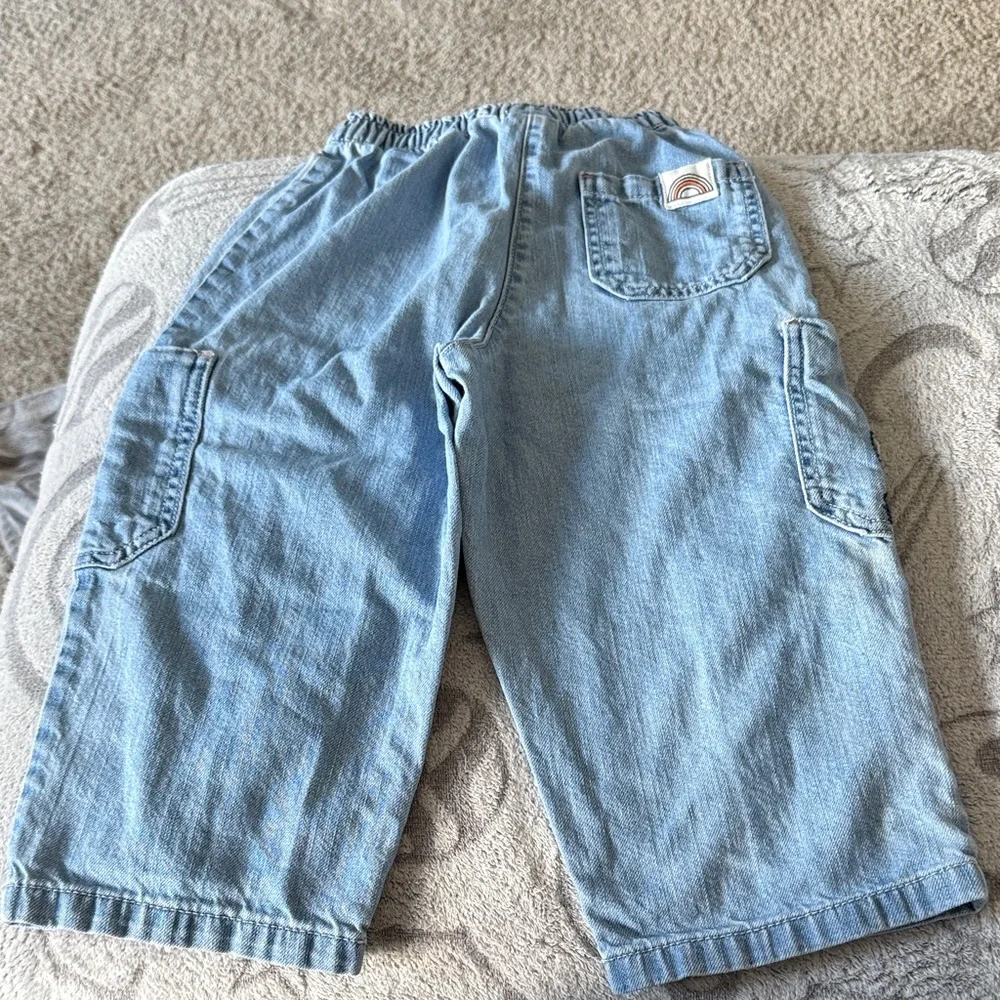 Next Light Blue Kids Denim Jeans with Bunny Pocket Details